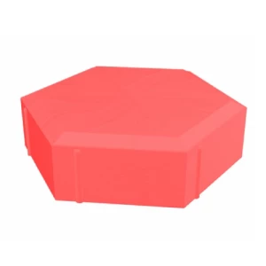 Hexagonal Interlock Paver Tiles Thickness 6 cm Red Color | Meyar
