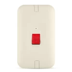 مفتاح مكيف 45 أمبير ثنائي القطب مع مؤشر ليد، بيج،7×14 سم | سبكترا