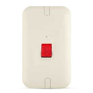 Air Conditioner DP Switch 45A, Beige, 7x14cm with LED Indicator | Spectra