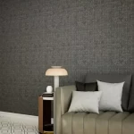 ورق حائط بتصميم نقوش، طول 10 م، عرض 50 سم، رمادي