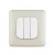 10A Light Switch 3 Gang 2 Way, Champagne Color, 7x7cm, 250V | Spectra