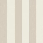 ورق جدران تصميم مقلم لون بيج، طول 10 م، عرض 0.53 م