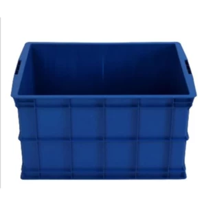Box High-Density Polyethylene HDPE Multipurpose Storage, Blue, 75×57×41 cm | AL-FURIDI FACTORY FOR PLASTIC INDUSTRIES