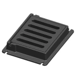 Cast Iron Gully Grating Size 170 mm,   Depth 75 mm   Gray Color | Saudi Cast Factory