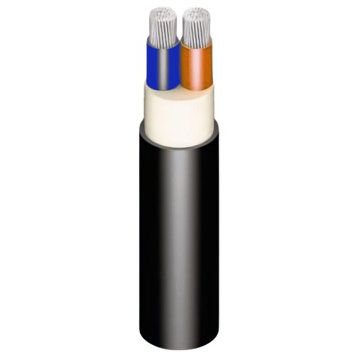 كيبل المنيوم مجدول 2×35 مم² 0.6/1 كيلو فولت عزل XLPE غلاف PVC | مجموعة كابلات الرياض