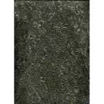 ورق حائط ايطالي لون اخضر غامق تصميم منقوش ، مقاس 10 م×0.70 م، موديل rc16033