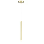 Contemporary Hanging Lighting Unit, Gold Color, Height 30 cm