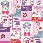 ورق جدران شبابي واطفال متعدد الالوان، طول 10 م، عرض 0.53 م، موديل 209600  