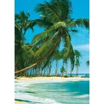 Mural image sea design, size 183 cm × 254 cm, blue color