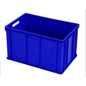 HDPE Plastic Box For Fish 60×40×34 cm, Blue | AL-FURIDI FACTORY FOR PLASTIC INDUSTRIES