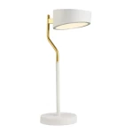 Luxury Design Table Lamp, 40 cm Height, 22 cm Width, White Color