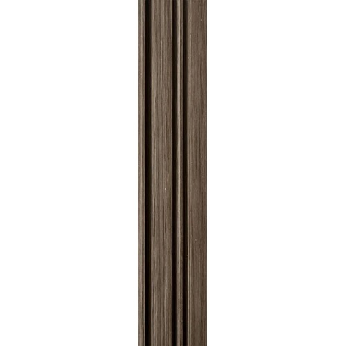 Decorative Wood Alternative 12 x 290 cm Rectangular Gray, Black Dividers | Luxury line