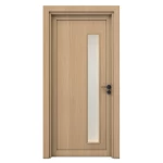 Premium doors with luxurious design, light brown color, size 235 x 115 cm, thickness 6 cm, model GD05