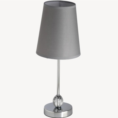 Small Table Lamp 20x20x50 cm, Grey Color | Abyat Company