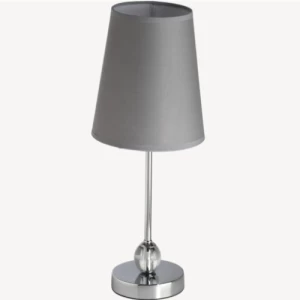 Small Table Lamp 20x20x50 cm, Grey Color | Abyat Company