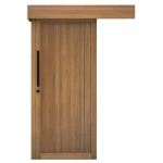 باب سحاب بريميوم بتصميم عصري، مقاس 265 × 110 سم، بيج غامق، موديل BM02