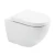 Wall-Hung Ceramic Restroom, White, Circular, Size 18 cm