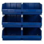 صندوق رف بلاستيك، مقاس 61×40×22 سم، سعة 30 كلغم، لون أزرق، موديل TBHDR