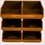 صندوق رف بلاستيكي، ابعاد 51×30×20 سم، سعة 25 كغم، لون بني، موديل 9MS4G