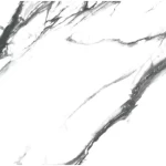 Porcelain floor tiles, length 120 cm, width 120 cm, white and black color