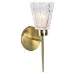 مصباح جداري كلاسيكي، لون ذهبي، ارتفاع 37 سم، عرض 15 سم