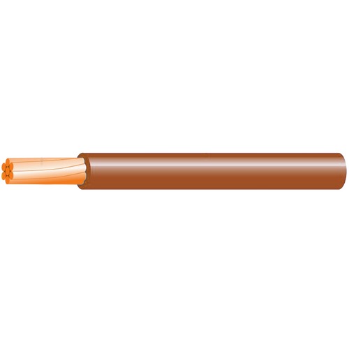 سلك كهرباء مفرد نحاس مجدول 70 مم2، 450/750 فولت، PVC 85°C، بني، طول 1000 متر | السعودية للكابلات