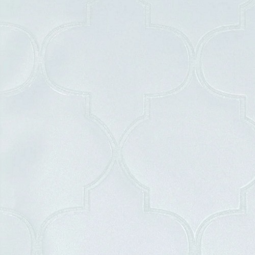 Vinyl Wallpaper Patterned Design 15.6m×106cm Silver | Luxury line
