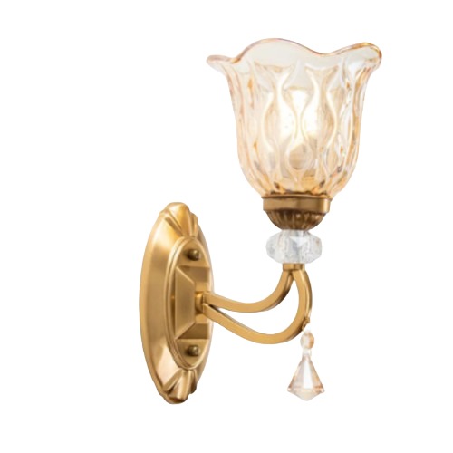 Contemporary Wall Light 28 cm Length, 10 cm Width, Golden Color | 