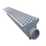 مجرى تصريف مياه المنيوم شكل خلية نحل مزايا مع فتحة تصريف 3 إنش عرض 15سم