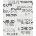 Youth and children wall decoration, gray color, length 10 m, width 0.53 m, model 766707 