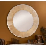 Circle Wall Mirrors Size 100x100x1.6 cm, Gold Color, Hans Design