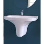 Hanging Wash Basin Size 47.5x61x18.5 cm, Off White Color | Saudi Ceramics Factory