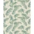 Italian wallpaper leaf-patterned design 10m x 1.06 m, beige with green color, model 46737