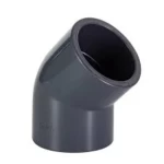 كوع بلاستيك UPVC  زاوية °45 مقاس  ¼1 إنش  جدول 80  لون رمادي | AGM