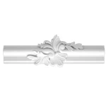 شرائح فوم PU للسقف، حجم 27.5×4 سم، لون ابيض | شركة زخارف