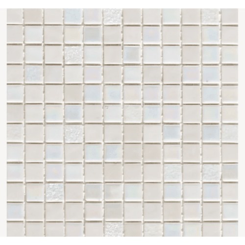 Gloss Mosaic Tiles 31.6×31.6 cm, White Color, Fluro Design | Abyat Company Abyat Company