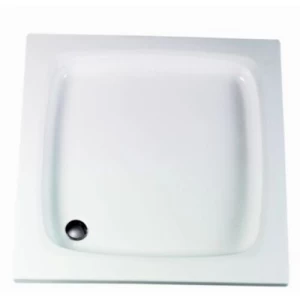 قاعدة للاستحمام أرضية مربع أكريليك 80 × 80 سم، أبيض | Ideal Standard