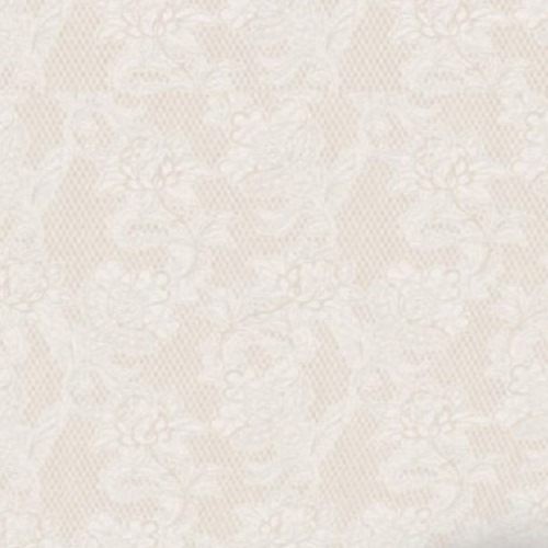 ورق جدران تصميم ورد 15.6 م×106 سم بيج وأبيض | خط  الفخامة
