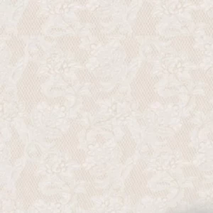 ورق جدران تصميم ورد 15.6 م×106 سم بيج وأبيض | خط  الفخامة