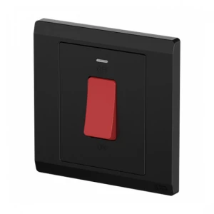 Water Heater Switch 32 Amp, Size 7x7 cm, Black Color | Green Home Trading