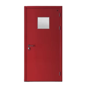 Fire Door SF/SD Single Leaf 1950×900 mm Galvanized Steel Red | SFFECO