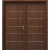 باب خشبي فاخر بريميوم للمداخل، ثنائي، مقاس 220 × 235 سم، سمك 6 سم، بني غامق، رقم المنتج M01