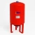 Vertical Water Pressure Tank with Legs, Capacity 150 Liter, Pressure 16 Bar, Diameter 500 mm, Height 1085 mm, Red Color