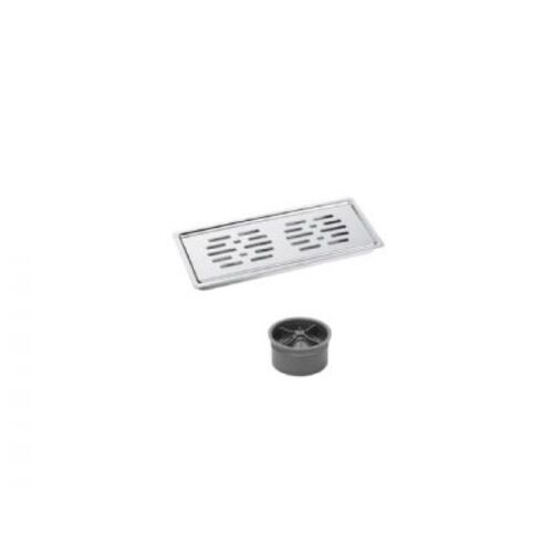 صفاية مياة مستطيلة، مقاس 30×10 سم، لون فضى | N16.506-1