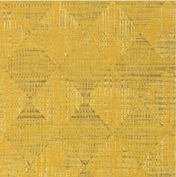 German Geometric Wallpaper 10m x 0.53m, Gold Color, Paper Model | Abyat Company