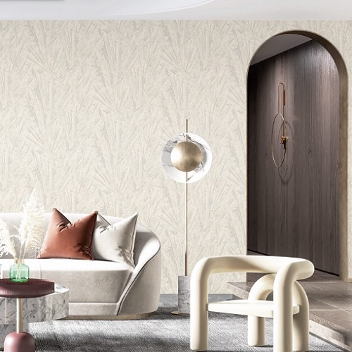 ورق جدران فينيل تصميم نقشات 15.6 م × 100 سم بيج | خط  الفخامة