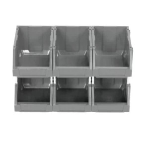 Plastic Storage Bin 15.50x12x8 cm, 5kg Capacity, Light Gray | AL-FURIDI FACTORY FOR PLASTIC INDUSTRIES