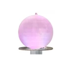 Small Acrylic Fountain for Gardens, illuminated, pink Color, diameter 40cm, Item Code YTP40