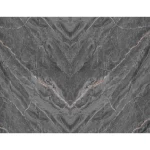 Open Book marble replacement for TV background, size 120 x 290 cm, dark gray color, model OP-09