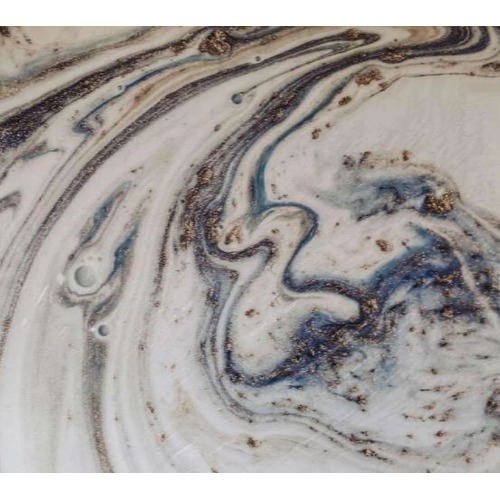 Chinese Marble Alternative 290x120 cm Rectangle Resin Beige Blue Wavy Brown | Luxury line